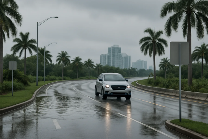 Poor road conditions in Florida roadway wrongful death investigation