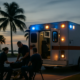 Ambulance medical malpractice Miami crash scene with emergency responders near a roadway